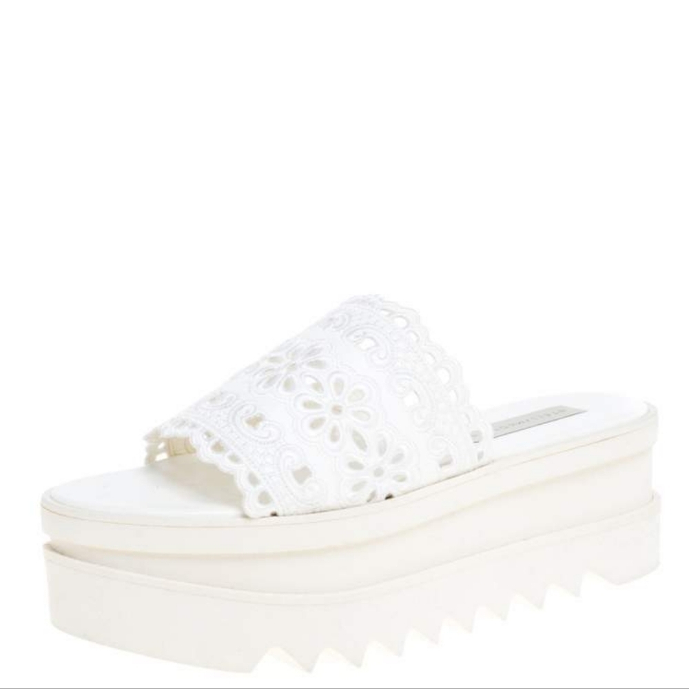 Stella McCartney platform slides size 39.5 in VGUC